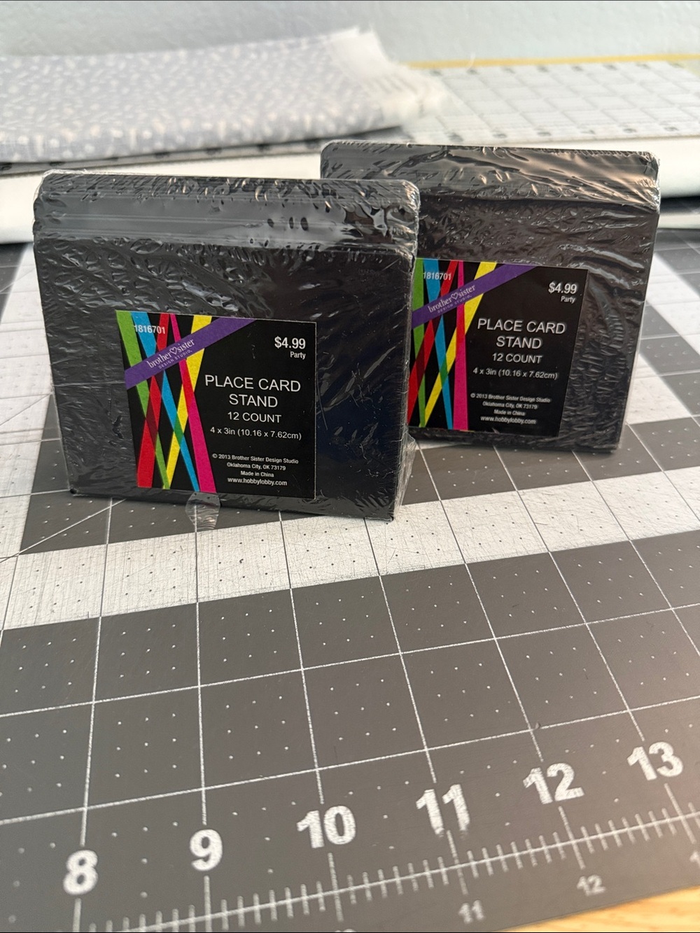 Chalkboard place card stands
